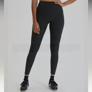 Girlfriend Collective Black RIB High-Rise Legging